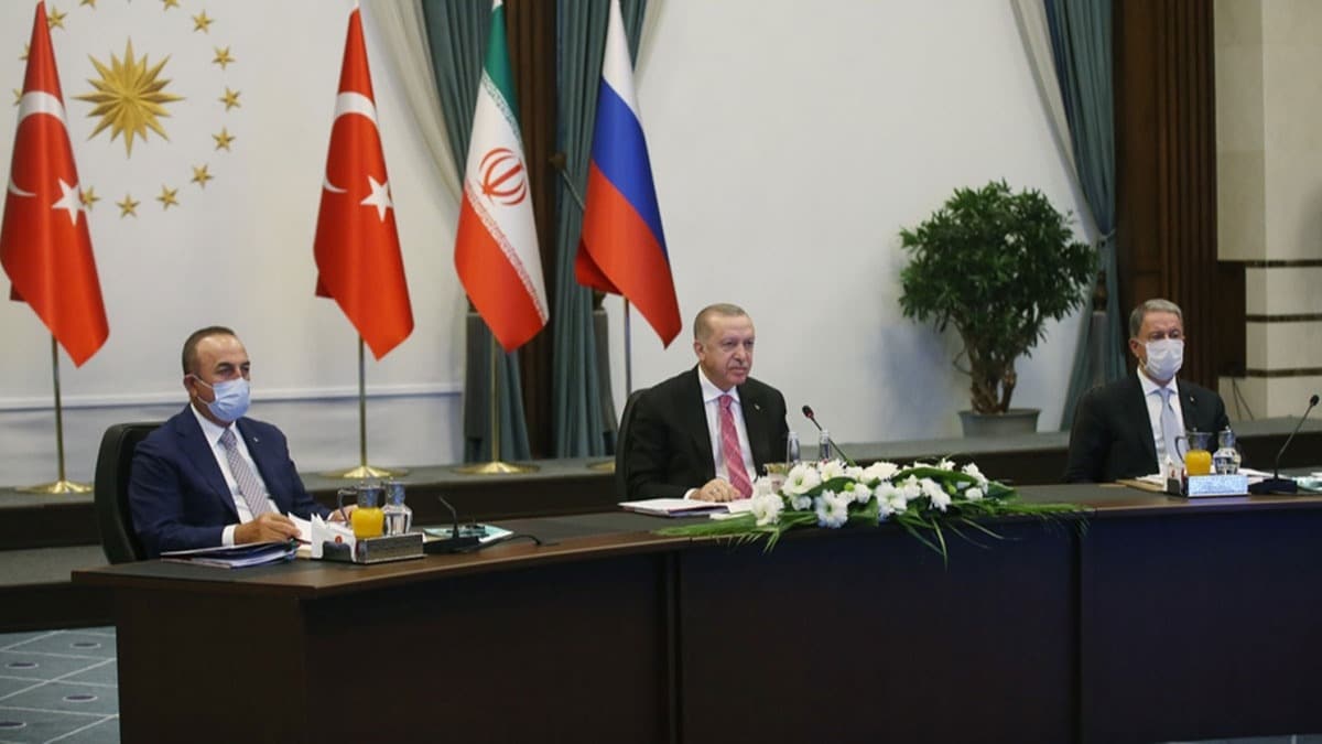 Trkiye, Rusya ve ran arasnda kritik zirve! Bakan Erdoan:  birliimiz Suriye'nin geleceinde belirleyici olacak