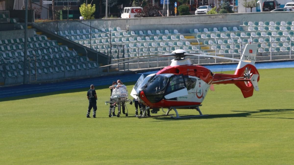 Kronik rahatszl bulunan 7 gnlk bebek ambulans helikopterle stanbul'a sevk edildi