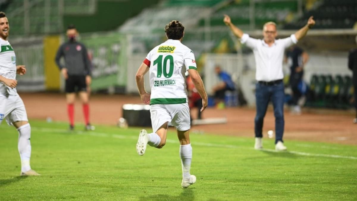 Bursaspor'un deplasman golcs zer Hurmac