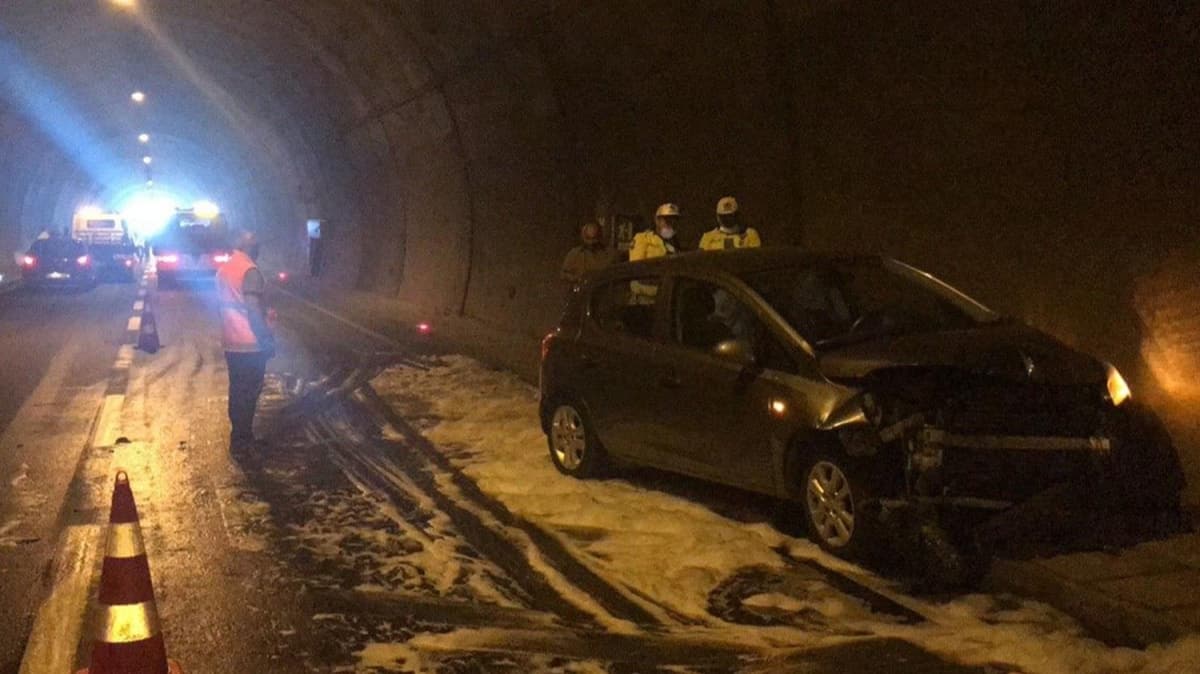 Rize'de tnelde meydana gelen zincirleme trafik kazasnda 6 kii yaraland