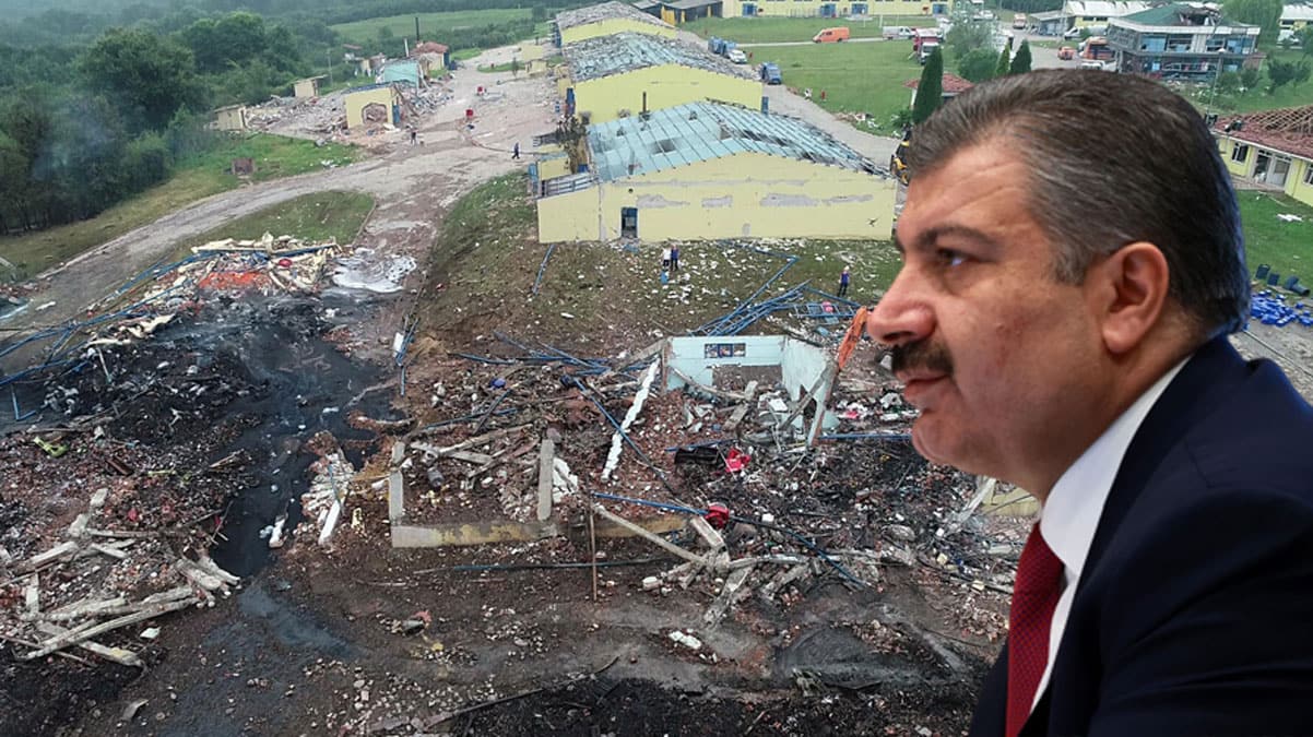 Havai fi�ek fabrikas�nda patlama... Bakan Koca son durumu a��klad�