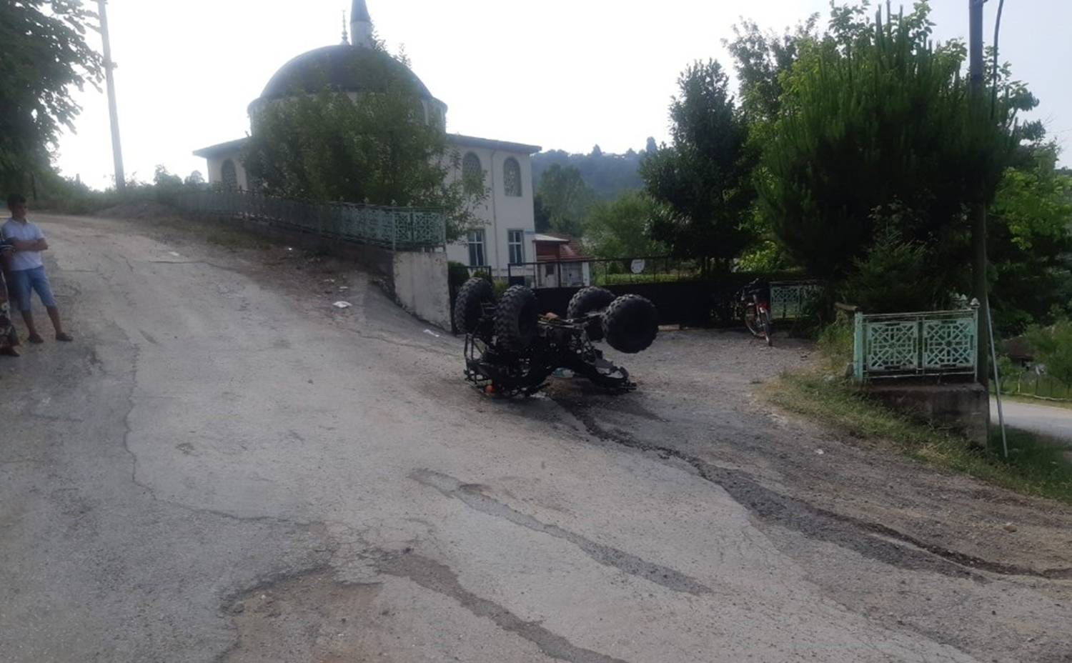 D�zce'de ATV takla att�: 3'� �ocuk 5 yaral�