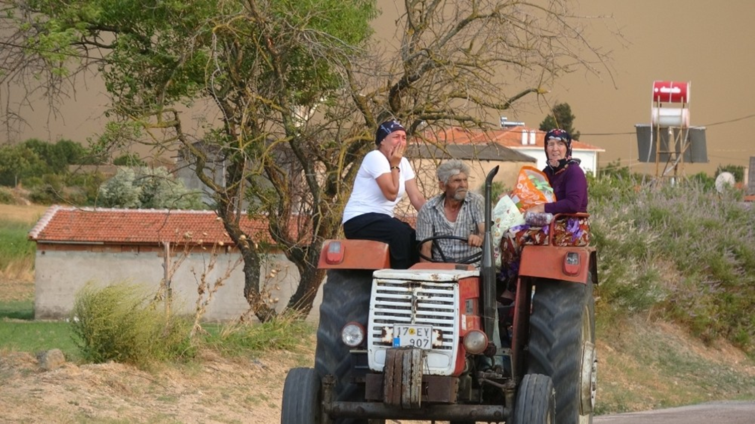 �anakkale'de orman yang�n� nedeniyle 3 k�y bo�alt�ld�