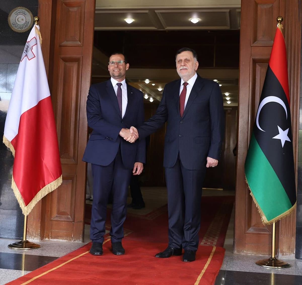 Serrac ile g�r��en Ba�bakan Abela, teyit etti: Libya'y� destekleyece�iz
