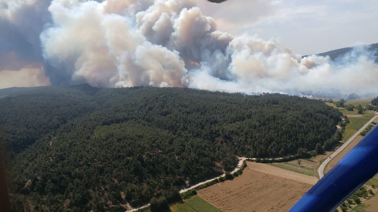 �anakkale'de korkutan yang�n