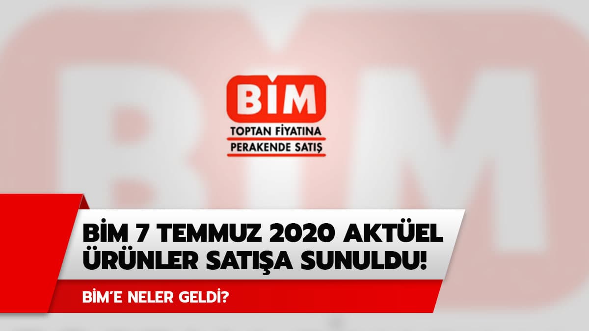 B�M 7 Temmuz 2020 Sal� akt�el �r�nler katalo�u sat��ta!