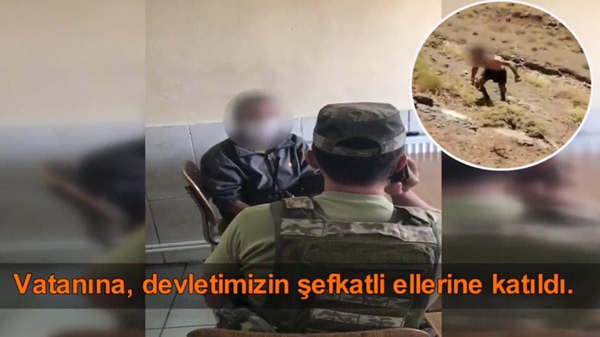 Hakkari'de PKK'l terrist teslim oldu