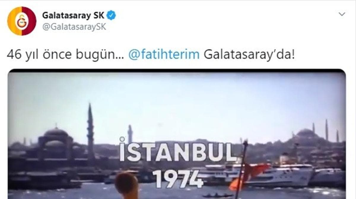 Galatasaray'dan Fatih Terim'e videolu 46. yl kutlamas