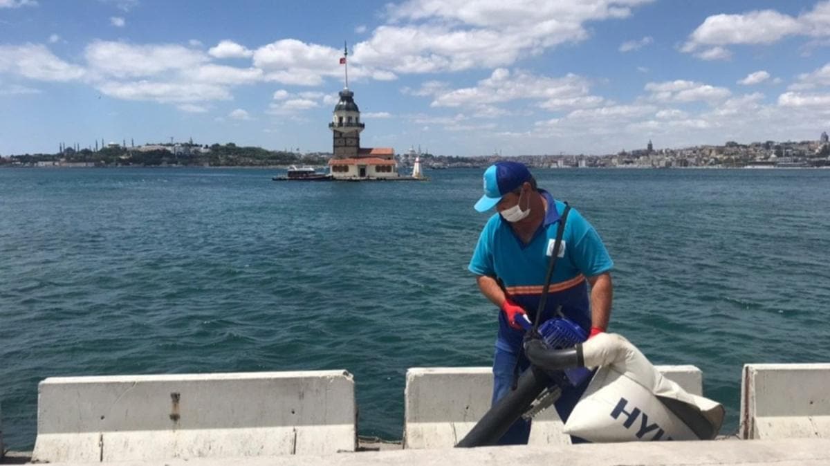 skdar Sahili'nde kabuklu yemi denetimi