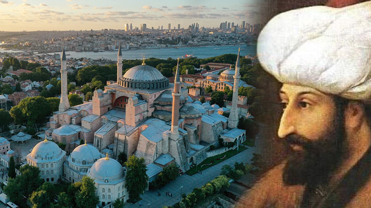��te Fatih Sultan Mehmet'in Ayasofya'n�n kap� tokma��ndaki s�rr�