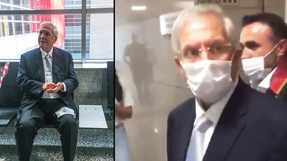 Aziz Y�ld�r�m'dan taraftara uyar�: ��t! Mahkeme lan bura... ��te o anlar