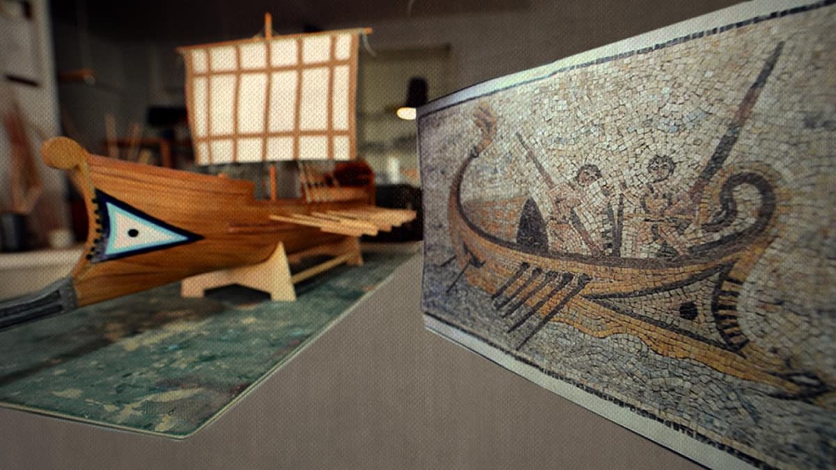 2700 y�ll�k Phaselis sava� gemileri  'Antik fasulye'den esinlenerek in�a edilmi�