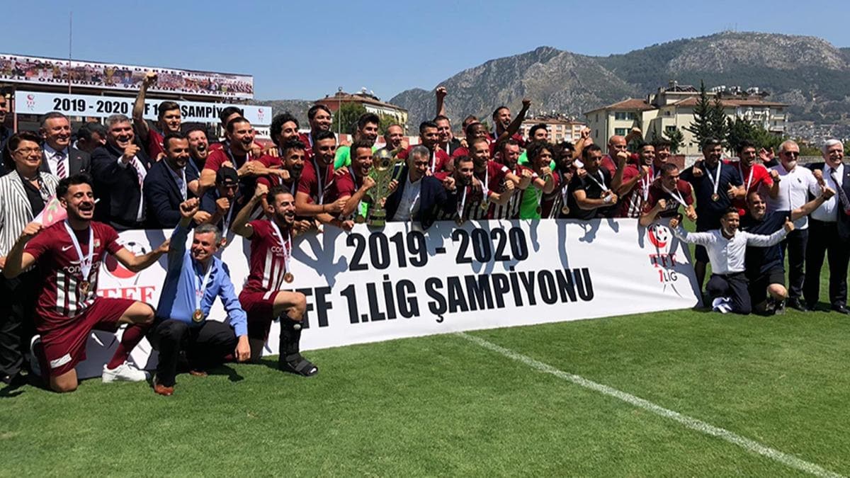 TFF 1. Lig ampiyonu Hatayspor kupasn ald