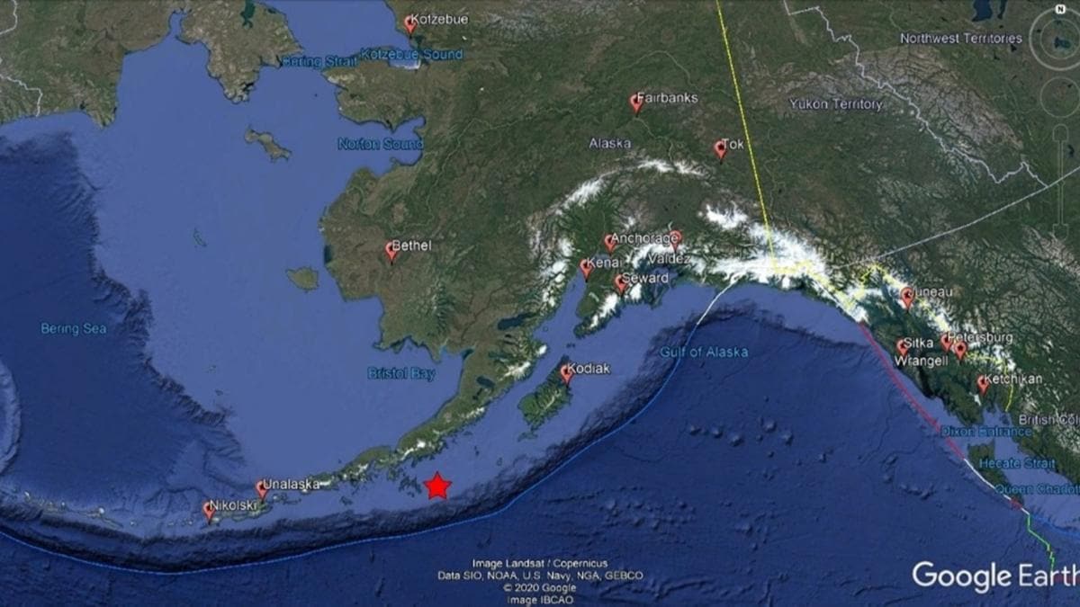 Alaska'da 7.8 byklnde deprem 