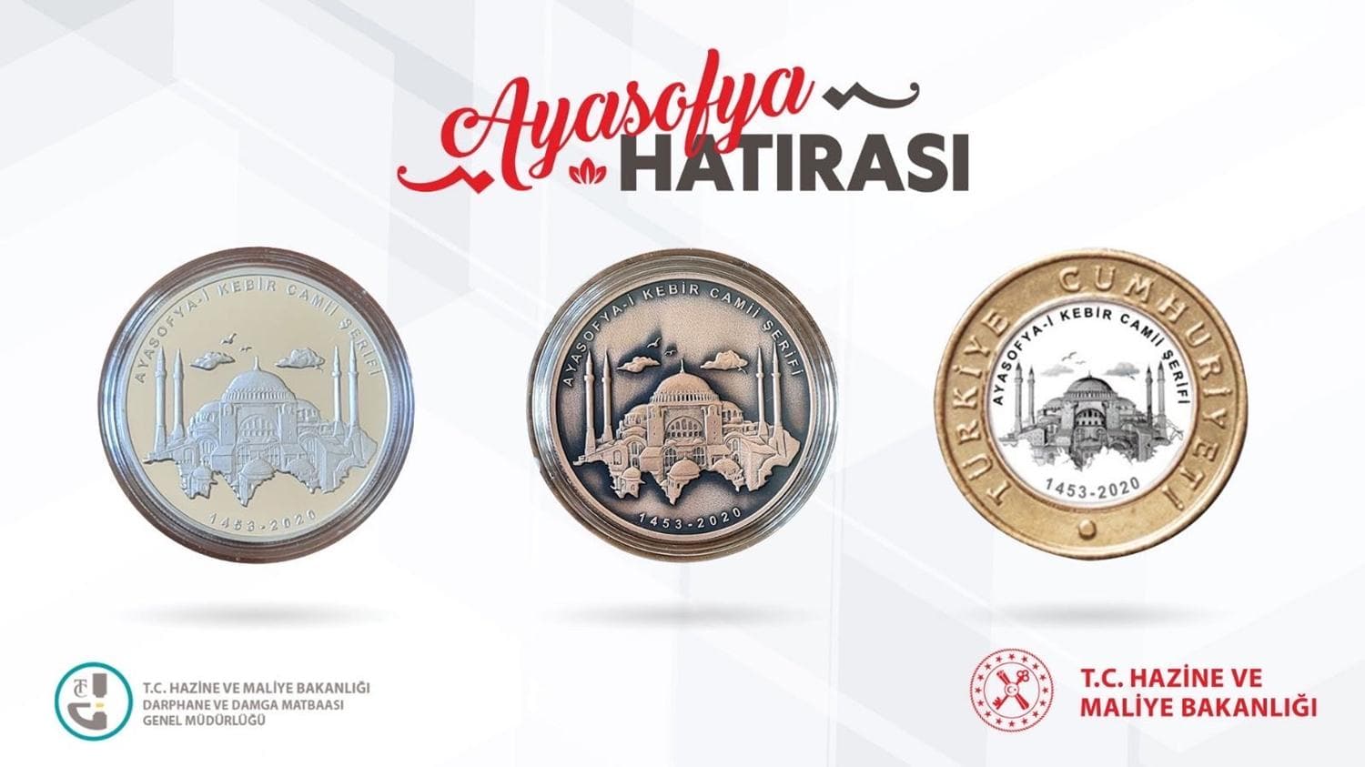 Darphanede 'Ayasofya Camii' �zel paras� bas�ld�