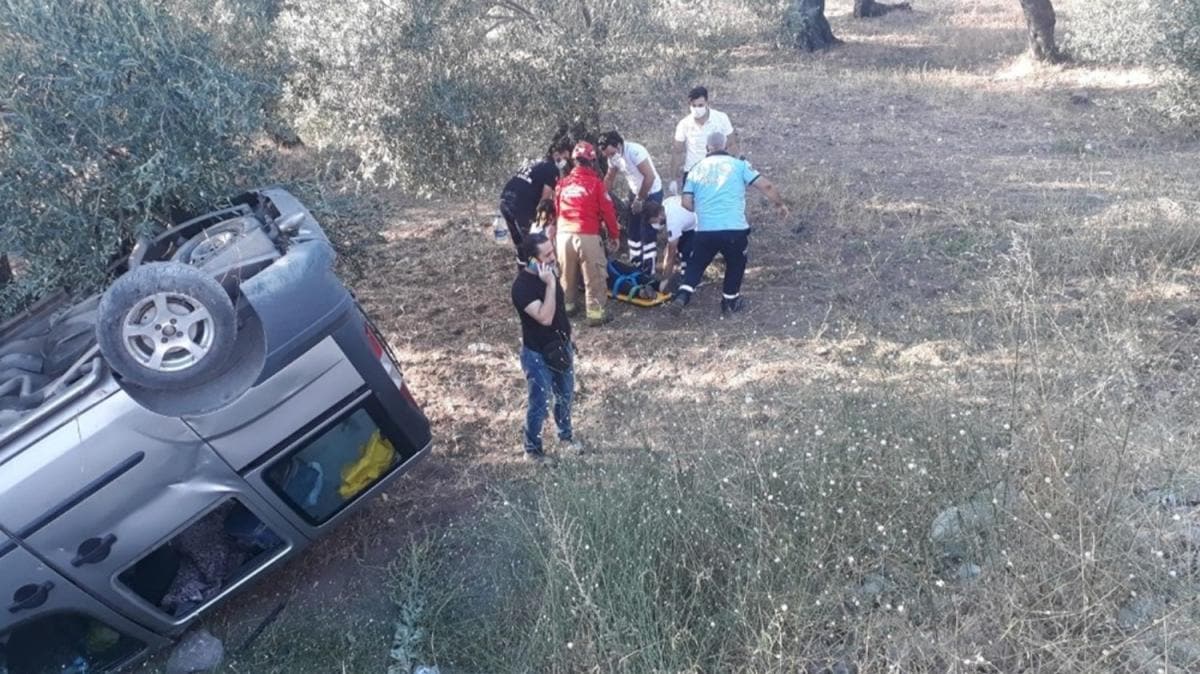 Balkesir'de kontrolden kan ara tarlaya utu: 7 yaral 