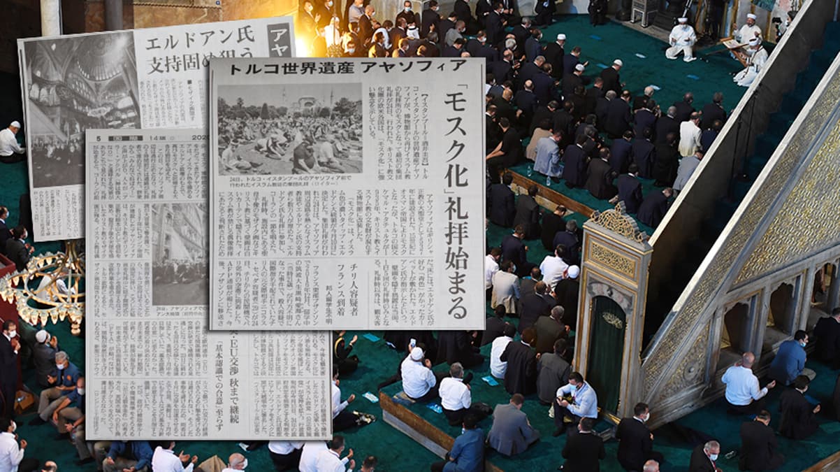 Ayasofya Camii Japon bas�n�nda yank� uyand�rd�
