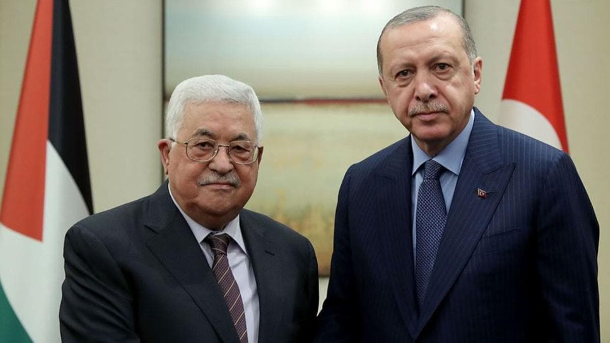 Bakan Erdoan ve Mahmud Abbas grt