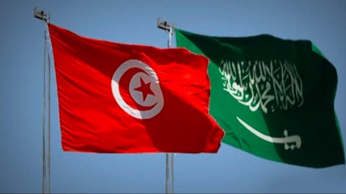 Suudi Arabistan Dileri Bakan Bin Ferhan, Tunus'ta Cumhurbakan Said ile ''Libya'y'' grt 