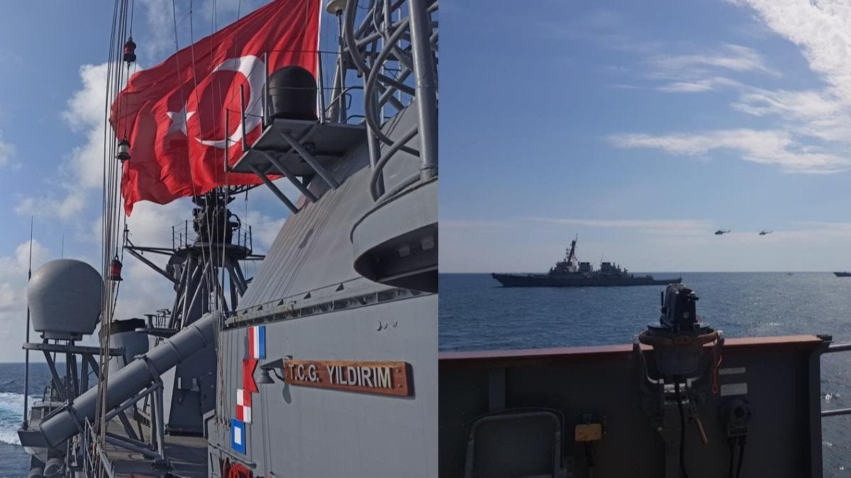 Trk askeri de oradayd! Gemiler ekilir ekilmez Rus donanmas harekete geti