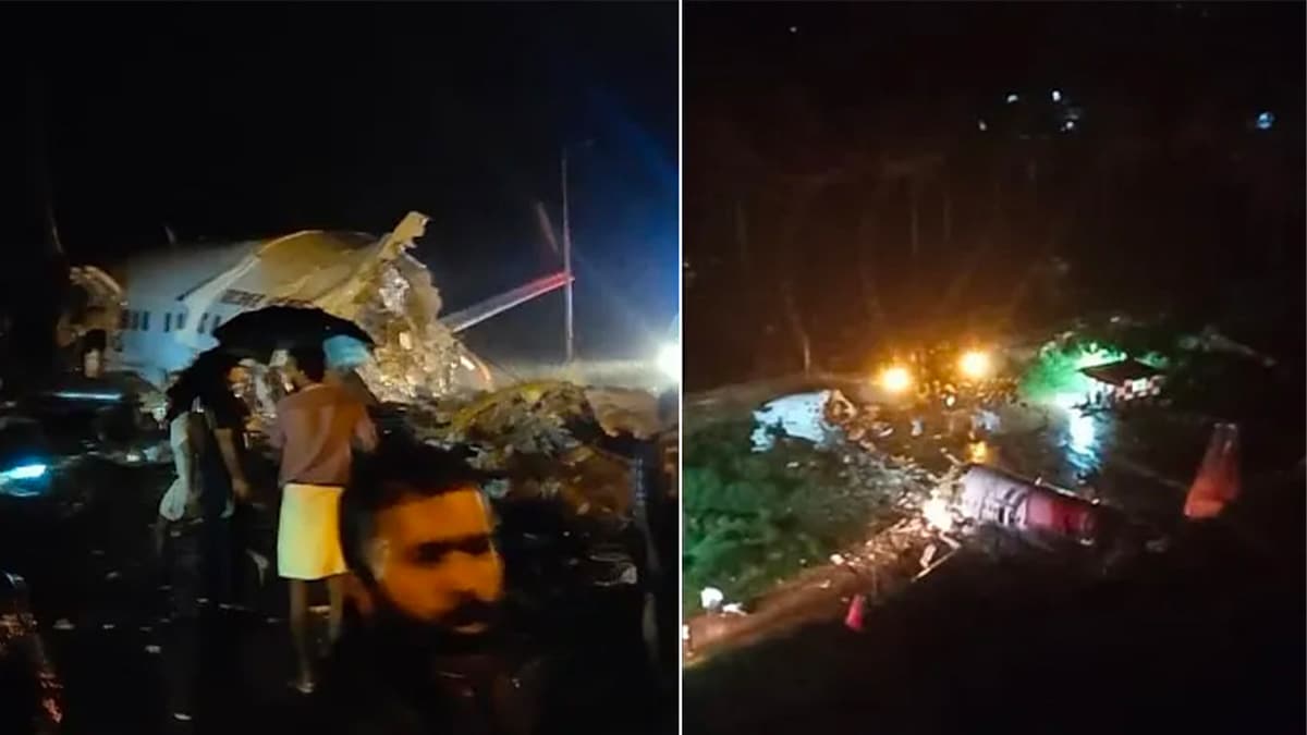 Hindistan'da u�ak ikiye b�l�nd�