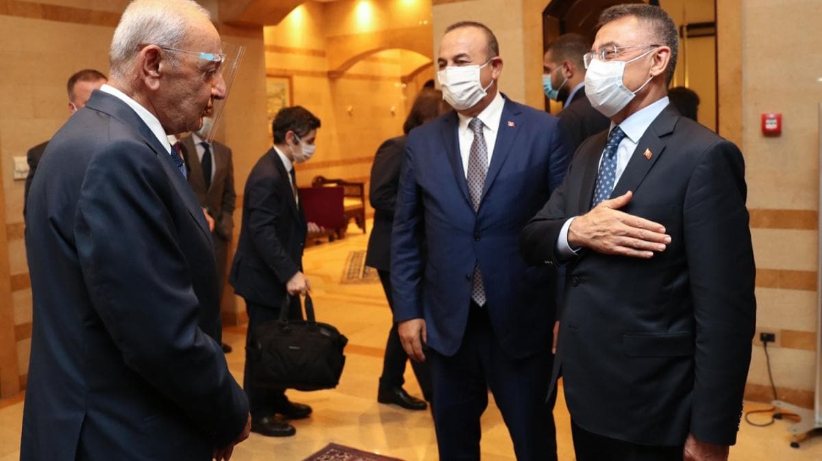Lbnan'a destek ziyareti! Cumhurbakan Yardmcs Oktay: Trkiye olarak bir ak ek vermi olduk