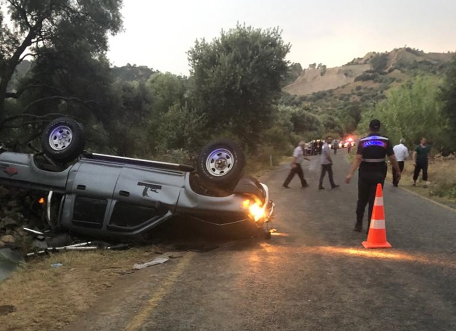 Ayd�n'da ciple motosiklet �arp��t�: 1 a��r yaral�