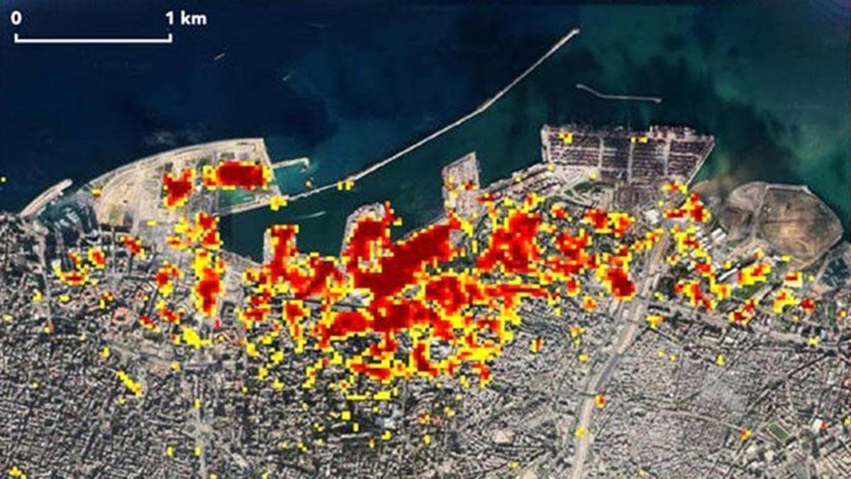 NASA grntleri yaynlad! te Beyrut'taki patlama an