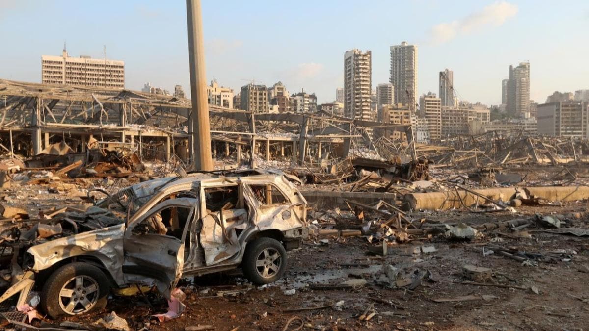 Beyrut'taki patlamada ar bilano: 8 bin bina hasar grd
