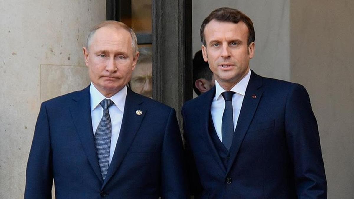 Putin ile Macron, Beyrut patlamasn grt