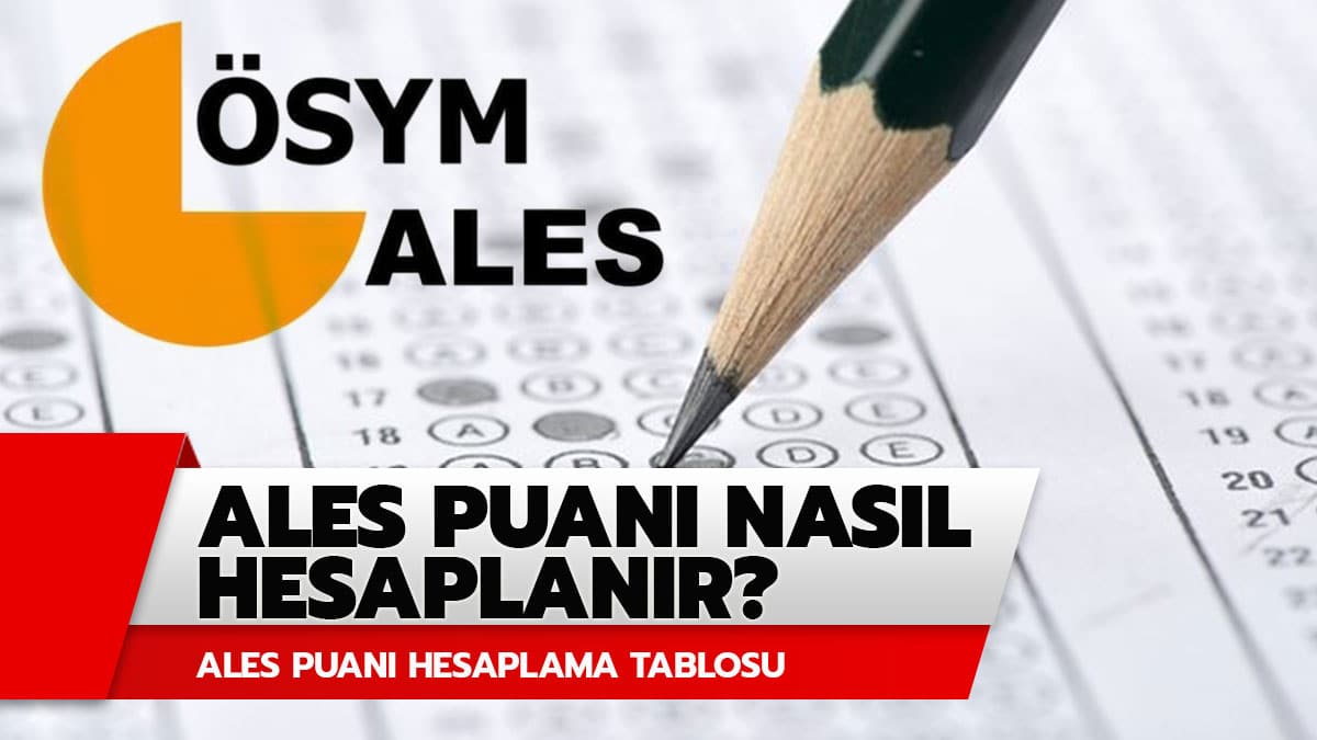 ALES puan� nas�l hesaplan�r?