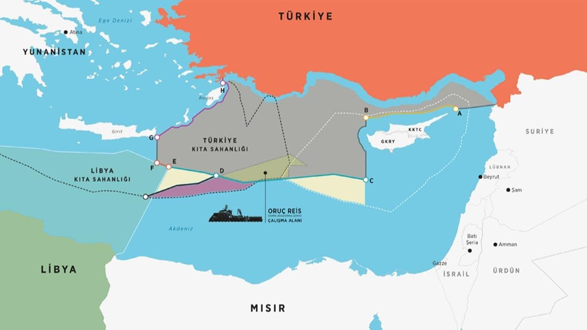 Oru Reis parmak srtt: Akdeniz'in rntgenini ekti