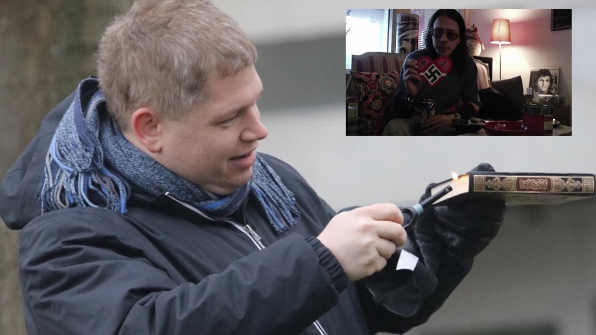 Al�ak, a�a��l�k, fa�ist! Parti lideri cami �n�nde Kur'an-� Kerim yakmak istedi