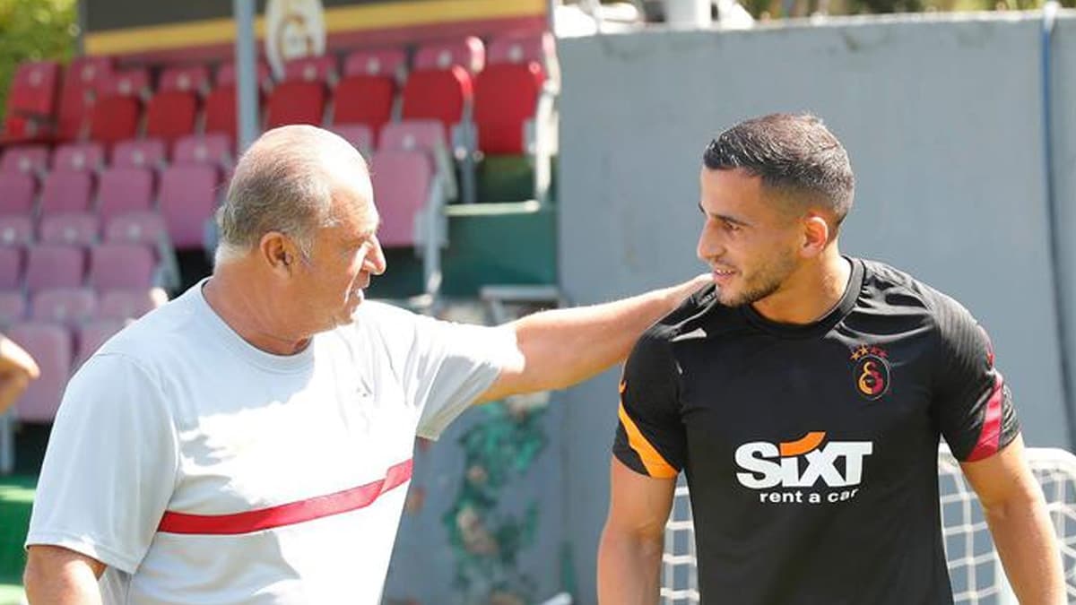 Omar Elabdellaoui Galatasaray antrenman�nda