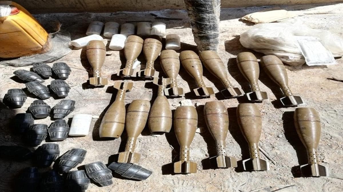 Pene-Kaplan Operasyonu'nda PKK'ya ait ok sayda silah ve mhimmat ele geirildi