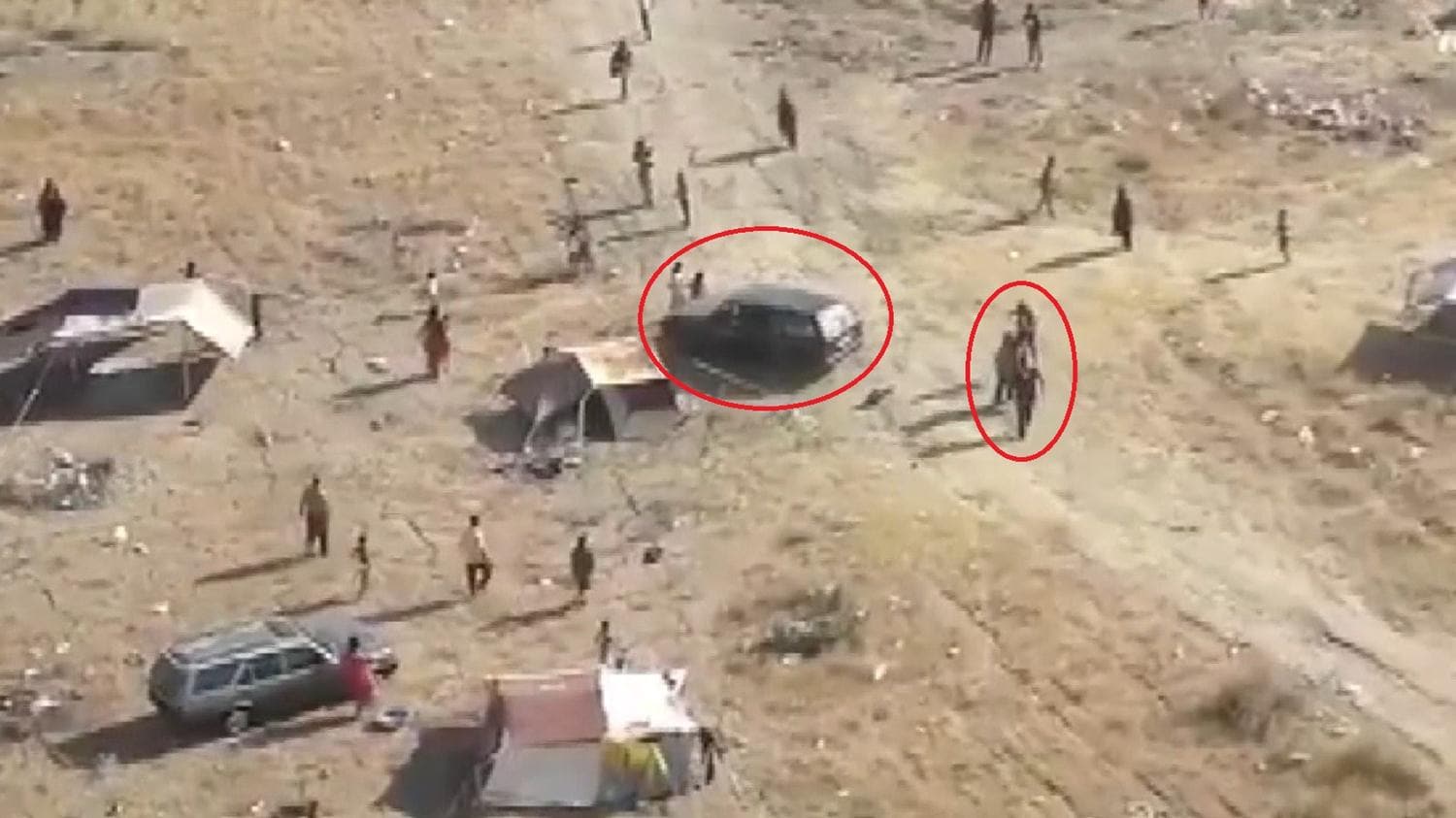 Ta�l� sopal� �ad�r kurma kavgas�: 4'� �ocuk 12 yaral�