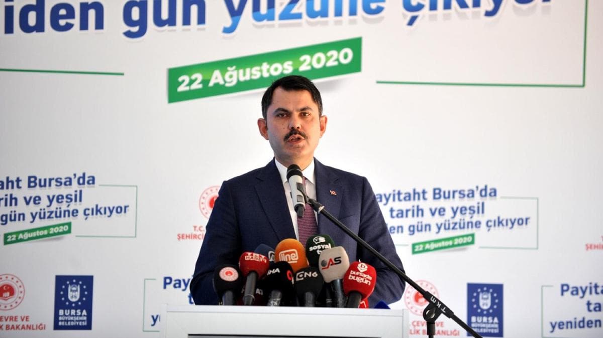 Bakan Kurum: Trkiye'nin en byk kentsel dnm projelerinden birini Bursa'da balatacaz