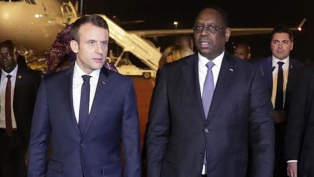 Senegal Cumhurbakan Sall Macron ile grt
