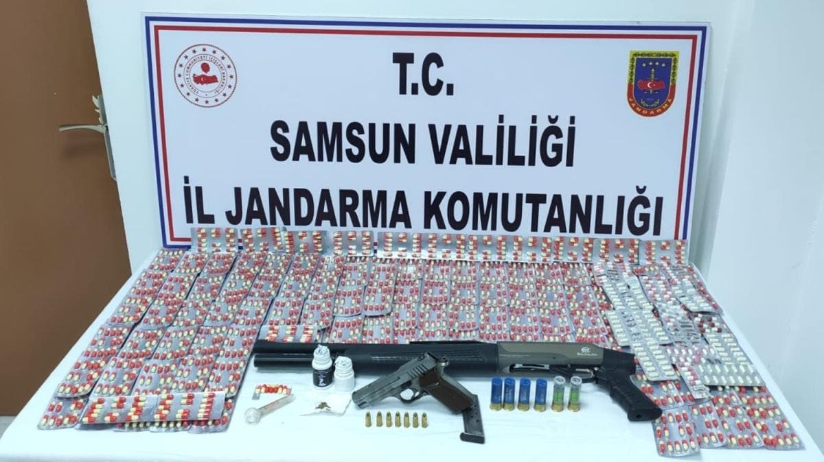 Samsun'da uyuturucu ve silah operasyonu
