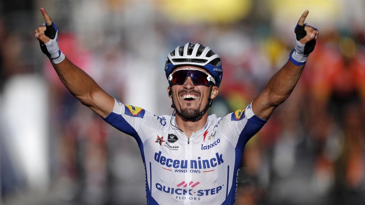 Fransa Bisiklet Turu'nun ikinci etabn Julian Alaphilippe kazand