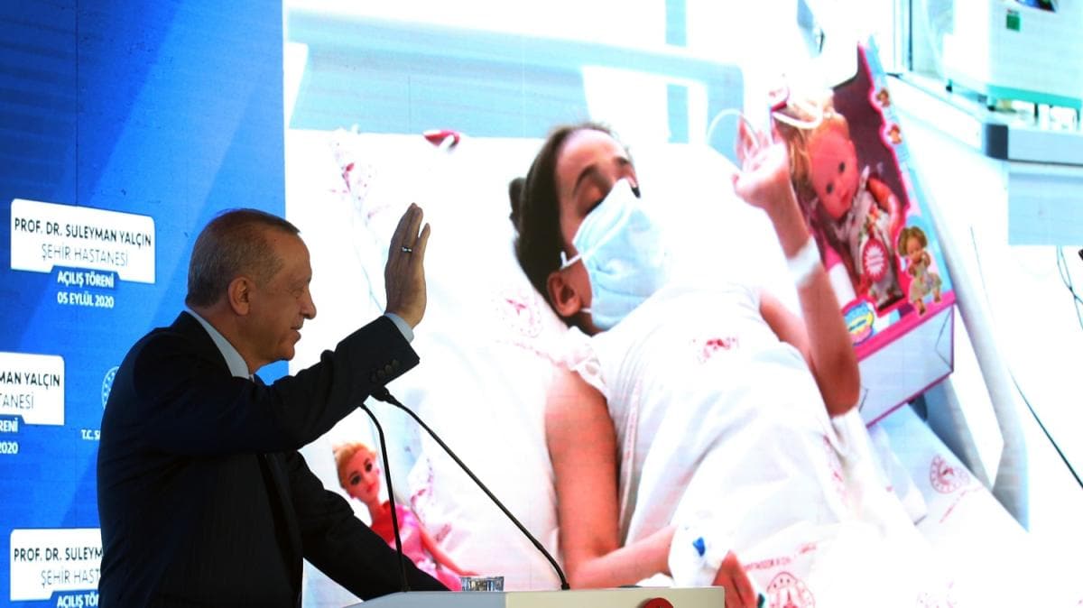 Gztepe Prof. Dr. Sleyman Yaln ehir Hastanesi Cumhurbakan Erdoan'n katlmyla ald