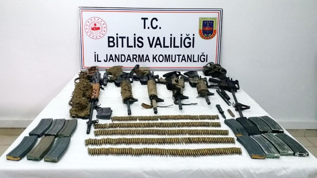 Bitlis'te 6 terristin etkisiz hale getirildii operasyonda silah ve mhimmat bulundu