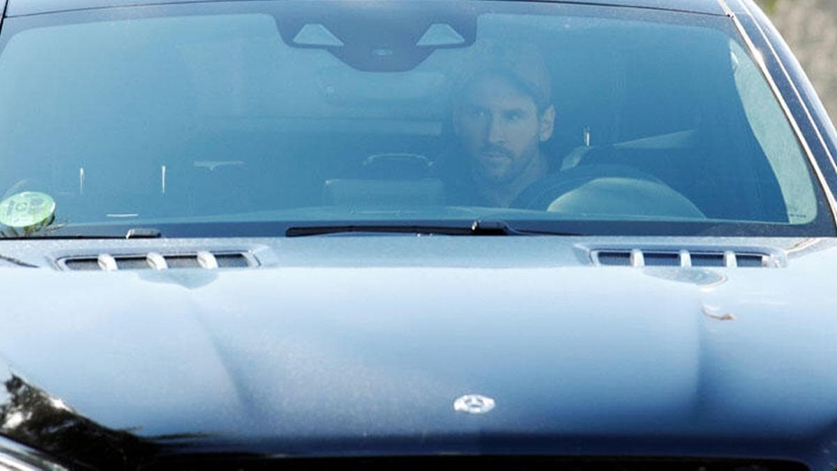 Lionel Messi Barcelona antrenmannda