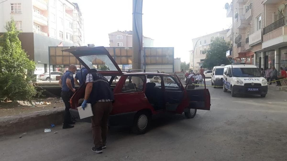 orum'da seyir halindeki araca ate ald