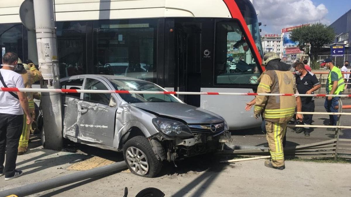 stanbul'da tramvay kazas: 1 yaral