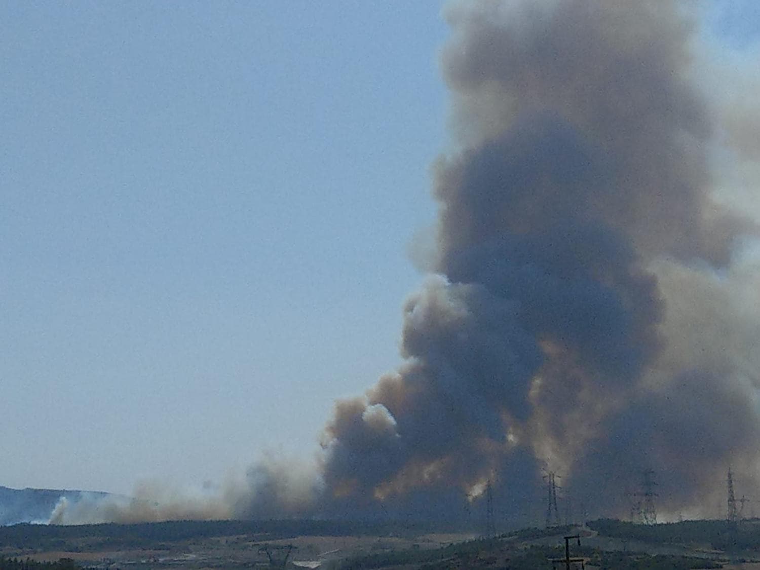 �anakkale Gelibolu'da korkutan yang�n