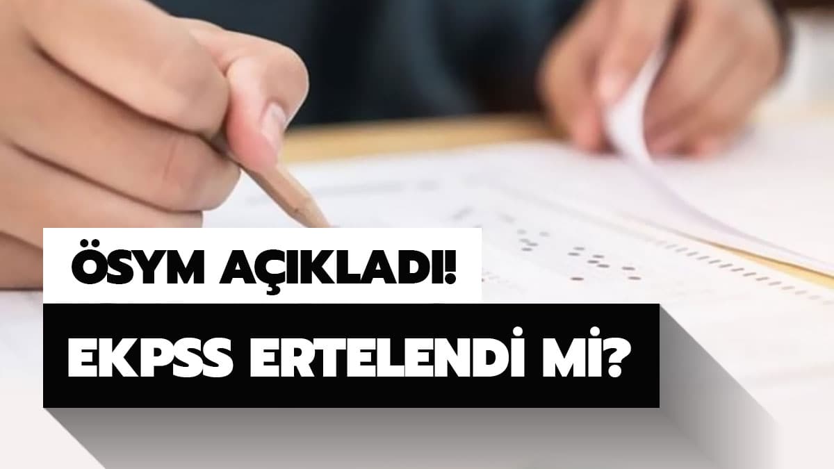 EKPSS ertelendi mi?