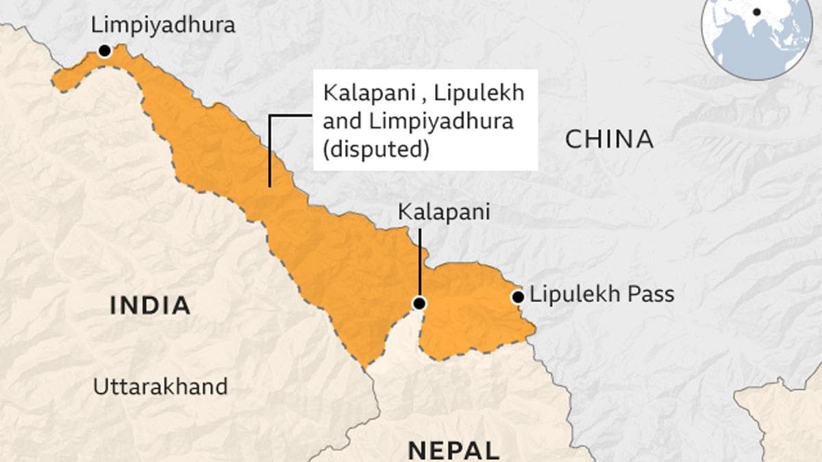 Nepal, Hindistan ile ihtilafl snr haritasn okul kitaplarna koydu