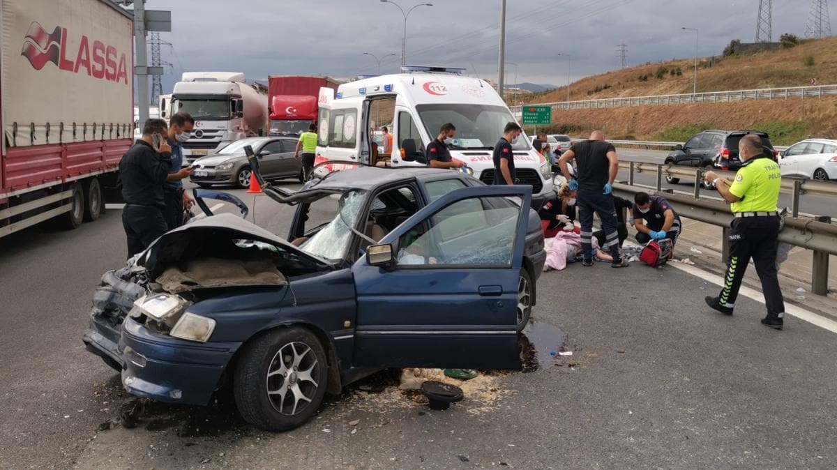 Anadolu Otoyolu'nda kaza: 1 l