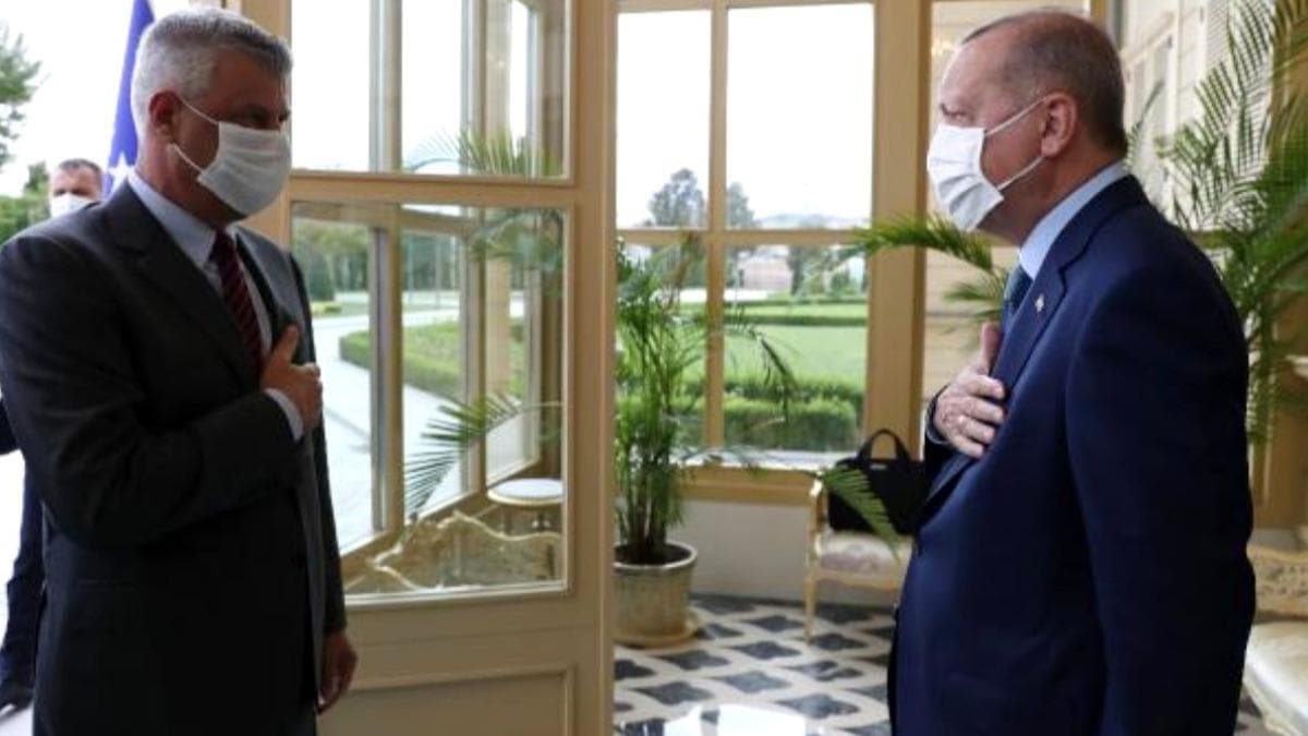Cumhurbakan Erdoan, Kosova Cumhurbakan Tai ile bir araya geldi